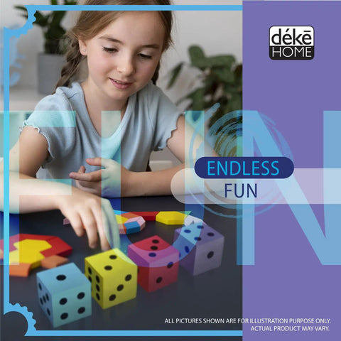 Child playing with Jumbo Foam Dice Set For Classroom And Home Schooling 1.96 Inch Dice In Assorted Bright Colors