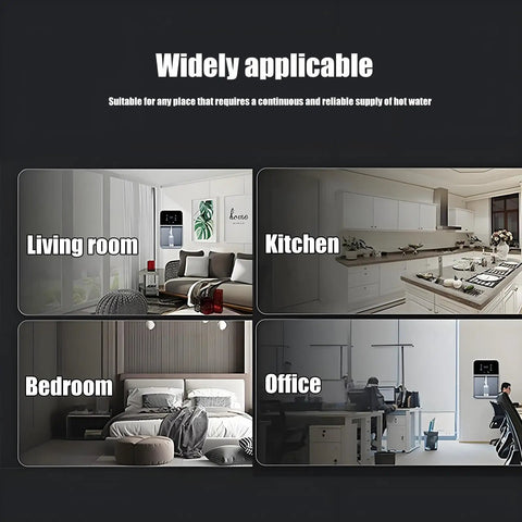 Wall Mounted Instant Hot Water Dispenser 2800W With 5 Temperature Levels And 5 Water Volume Settings, 32L Per Hour Heating Capacity in living room, kitchen, bedroom, office.