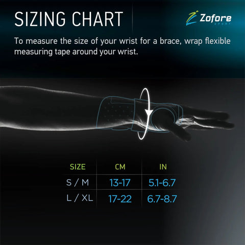 Sizing chart for Carpal Tunnel Wrist Brace With Two Straps And Metal Splint Stabilizer For Tendinitis And Arthritis Pain Relief All Day Comfort For Men And Women Adjustable Right Or Left Hand Size Large Extra Large