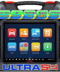 Killer Performance Professional Vehicle Diagnostic Scanner Tablet With Six In One VCMI2 Cable showing interface for diagnostics and services.