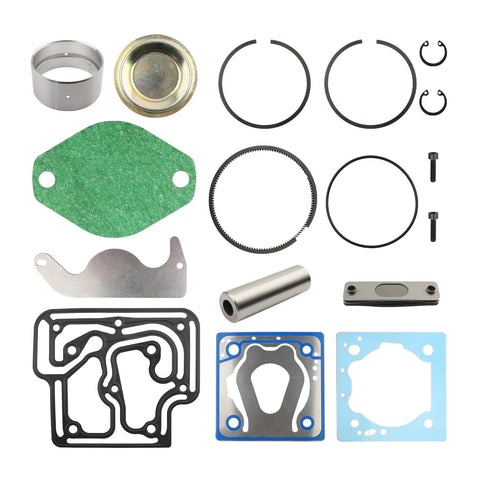 Single Cylinder Air Compressor Head Repair Kit 4089238 4025245 components lay flat