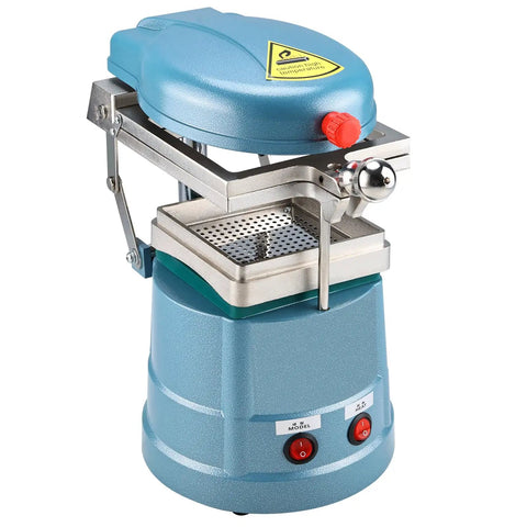 Pro Grade Vacuum Forming Machine 110V Lab Equipment with aluminum body and steel balls visible, showcasing design and construction.