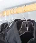 Clear Plastic Shirt Hangers 12 Pack Slick Wardrobe Organizer Hangers For Garments And Clothes Non Slip Transparent Coat Hangers