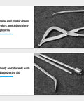 3 Piece Car Drum Brake Tool Kit With Spring Compressor Brake Spoon And Double Ended Pliers For Universal Automotive Drum Repair