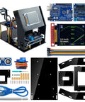 Simulation Ultrasonic Radar Sensor Module DIY Kit With 180 Degree Scanning Arduino IDE Compatible Dope Visual Feedback TFT Display For Real Time Dots Now components and assembly parts