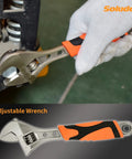 Adjustable wrench from 182 Piece Home Repair Tool Set With Durable Case For DIY Projects Must Have Dorm Essentials And Home Maintenance