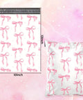 Pink Bow Poly Mailers 10x13 Inch 200 Count Heavy Duty Waterproof Self Adhesive Shipping Bags For Boutique Shops Small Biz And Gift Packaging Options Today showing design and dimensions.