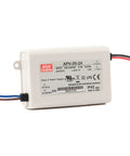 APV-35-36 LED Switching Power Supply Single Output, 72 Unit Box, High Efficiency Industrial Grade Power Adapter For LED Strip Lighting, Reliable Load Regulation, Quiet, Durable Construction For Projects; white plastic unit with wired leads