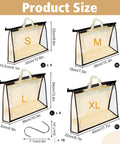 Clear Handbag Storage Organizer Kit With 16 S Hooks In 4 Sizes For Clutches Totes Wallets Moisture Proof Purse Bags