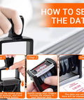 Top Shelf Custom Self Inking Rubber Date Stamp Designed For Office Hustles For setting date accurately in three steps.