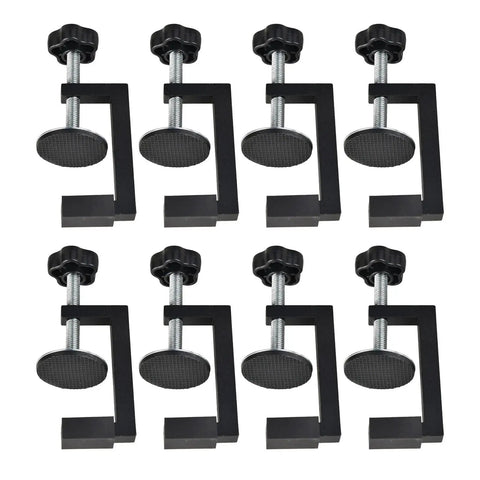 Heavy Duty Adjustable C Clamps Pack Of 8 Aluminum Alloy With Nonslip Rubber Pads For Woodworking Welding secure holding