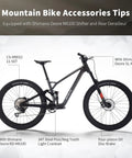 Carbon Fiber Full Suspension Mountain Bike With Fox Front Fork For All Terrain Off Road Enduro Riding 12 Speed M6100 Firepower Orange