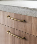 Brushed Brass Cabinet Handles, 12.6 Inches, 320mm Hole Center, Zinc Alloy Pulls For Kitchen And Bedroom, Affordable Luxury Hardware