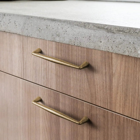 Brushed Brass Cabinet Handles, 12.6 Inches, 320mm Hole Center, Zinc Alloy Pulls For Kitchen And Bedroom, Affordable Luxury Hardware