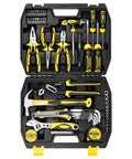 62 Piece Homeowner Tool Kit With Wrench Pliers Screwdrivers And More For DIY Home Repairs Durable Chrome Finish Steel Tools