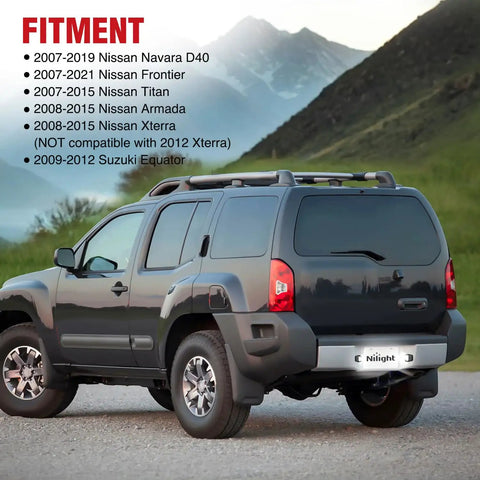 Rear License Plate Light Drop In For Nissan Frontier Navara D40 2007 Through 2021 And Titan Armada Xterra 2008 Through 2015 Suzuki Equator