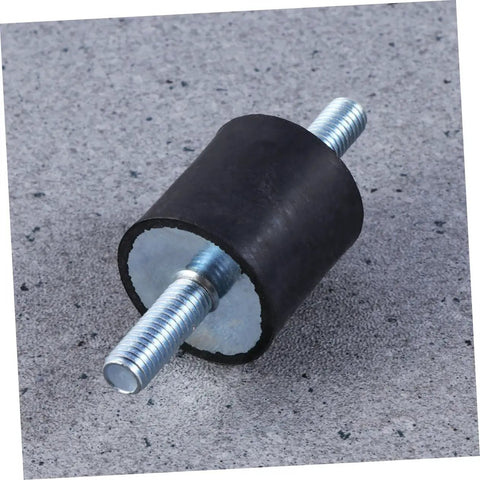 Five Pack Heavy Duty Rubber Vibration Isolators Cylindrical Mounts For Motors Generators Air Compressors Pumps And Equipment Noise Reduction Vibration Dampening Stability Enhancers For Industrial Machinery, black rubber mount with threaded studs
