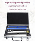 Carbide Tipped Wood Turning Tools Set With Lathe Rougher Finisher And Swan Neck Hollowing Bits in aluminum box
