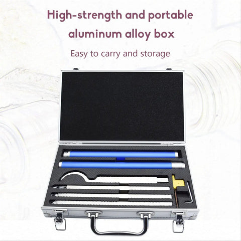 Carbide Tipped Wood Turning Tools Set With Lathe Rougher Finisher And Swan Neck Hollowing Bits in aluminum box