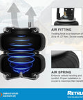 RETRUE rear air bag suspension kit for Toyota Tacoma Prerunner 2WD; cross-section view of air spring.