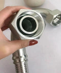 Premium Metric Hydraulic Fittings Made From 45# Steel For Industrial Use Providing Seals M24 To M52 Sizes Great Pros Seek Quality Machines Work With Zero Mess Saving Cash Parts Stick Together Pressure Needs Without Worries Buy Today Reliability, M24 threaded steel fitting close-up