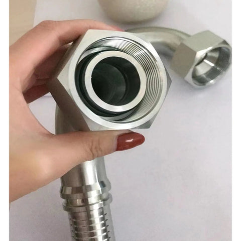Premium Metric Hydraulic Fittings Made From 45# Steel For Industrial Use Providing Seals M24 To M52 Sizes Great Pros Seek Quality Machines Work With Zero Mess Saving Cash Parts Stick Together Pressure Needs Without Worries Buy Today Reliability, M24 threaded steel fitting close-up