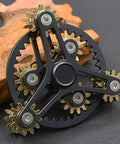 Brass Gears Linkage Fidget Spinner With Aluminum Frame And 13 Bearings Delivers Smooth Long Spin Time Of 2 To 4 Minutes