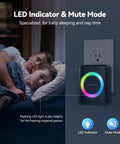 Crazy Long Range Wireless Doorbell For Home With IP65 Waterproof Receiver 1300ft Coverage showing LED and mute mode features