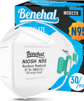 NIOSH Approved N95 Mask Respirator Pack Of 30 Individually Wrapped White Face Masks With Four Layer Filtration Box