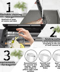 11 In 1 Smart Food Vacuum Sealer With 95 KPa Power featuring detachable cleaning, sliding cutter, and bag requirements.