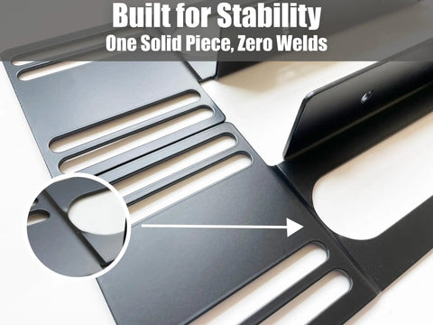Universal Headboard Bracket For Sealy Ease And Tempur Ergo Adjustable Bed Frames Hella Robust Steel Build With Zero Weld Points, close-up detail.