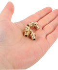 Dope Copper Grease Fitting Kit, 9 Piece Universal Nipple Adapters For Cars And Trailers, Straight And Angled Nozzles