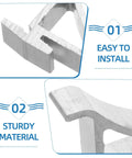 Close-up of Heavy Duty Refrigerator Shelf Clips And Aluminum Bracket Set 10 Pack, showing sturdy metal and installation ease.