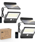 Dope Solar Flood Light With Motion Sensor For Outdoors 6500K Daylight 800 Lumens Of Brightness IP65 Waterproof Security Lighting