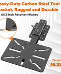 Badass Heavy Duty Carbon Steel Vise Mount With Flexible Angle Swivel Rod For Bench Grinder Stand, 0.24in thick bracket.