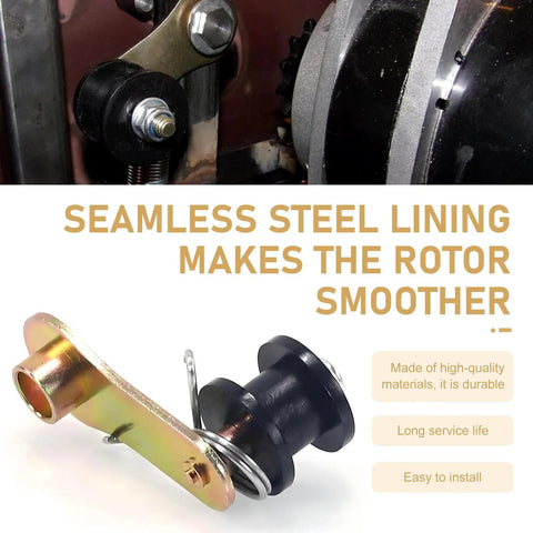 Beefed Up Chain Roller Tensioner With Spring Heavy Duty Iron Rust Proof Chain Sprocket Guide For Motorcycle Chain Adjustment