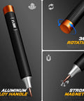 32 In 1 Magnetic Precision Screwdriver Set With Torx Bits, showing aluminum alloy handle, 360-degree rotating and strong magnetic tip