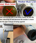 Shower Head Swivel Adapter Ball Joint With 30 Degree Range And 1 Inch Extension Adjustable Connector In Brushed Nickel Finish For Flexible Shower Head Angles And Easy Install, brass threaded close-up
