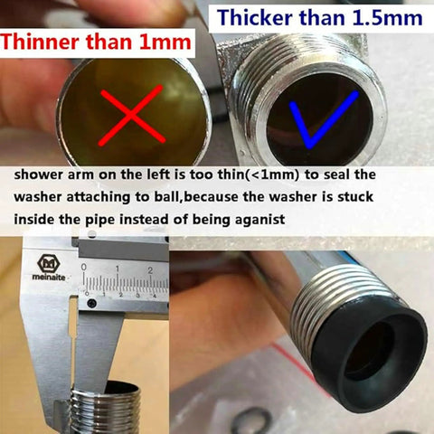 Shower Head Swivel Adapter Ball Joint With 30 Degree Range And 1 Inch Extension Adjustable Connector In Brushed Nickel Finish For Flexible Shower Head Angles And Easy Install, brass threaded close-up