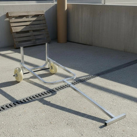 Two Wheel Gas Cylinder Hand Truck With Control Bar For Easy Tank Transport And Stable Positioning Pro Grade Tubular Steel Material Handling Cart With Rolling Wheels For Quick Lifts At The Job Site, tubular steel frame with two wheels