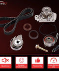 1.7L Timing Belt Kit With Water Pump For Honda Civic 2001 2002 2003 2004 2005 L4 SOHC Engine Drop In Replacement With Tensioner OE Style