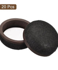 High Performance Premium Black Felt Furniture Sliders For Hardwood Floors Chair Glide Pads, 20 pack of round felt pads.