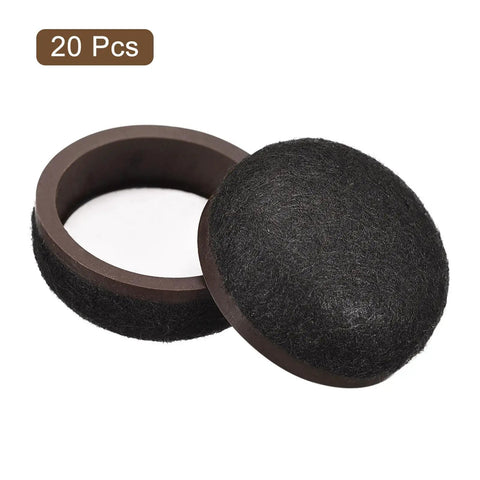 High Performance Premium Black Felt Furniture Sliders For Hardwood Floors Chair Glide Pads, 20 pack of round felt pads.