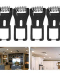 Lawsen Spring Clips Recessed Lighting 60pcs LED Downlight Mounting Accessories Spring Clips for Ceiling Lamp Bracket Wall Compatible, black clips with metal spring.