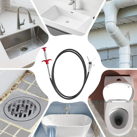 Flexible Grabber Claw Tool Reacher With Four Claws Bendable Hose For Hair Clog Removal In Kitchen Sink Bathroom Drains Toilet Easy To Use Plumbing Snake Tool For Home