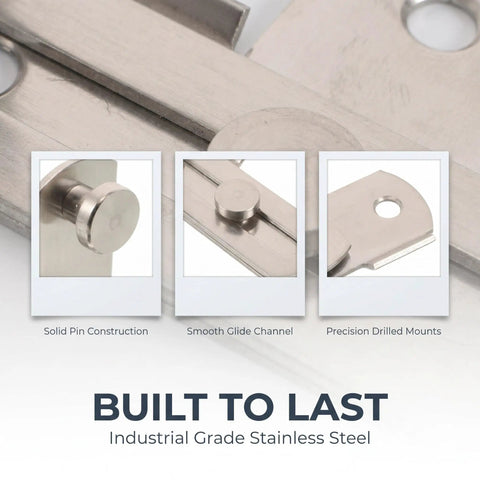 Stainless Steel Barn Door Latch Flip Lock With Rust Resistance For Gates And Cabinets Enhanced Security Modern Rustic Farmhouse Style