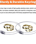 Sturdy key rings in All In One Heavy Equipment Key Master Set With Full Coverage Keys For Excavators Dozers Loaders And Backhoes