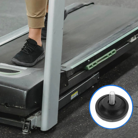 No Slip Adjustable Furniture Leveling Feet Pads Set M8 M10 Screw In Rubber Supports For Treadmills Exercise Bikes Chairs With Sturdy Plastic And Iron Material For Gyms And Homes on treadmill foot