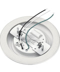 6.4 Inch Led Flush Mount Ceiling Light White Finish Delivers 1000 Lumens wiring and mounting hardware for installation.