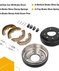 Club Car DS Golf Cart Brake Drum Hub And Brake Shoes Spring Kit Fits 1981 1994 Gas And Electric Models Replaces OEM Numbers